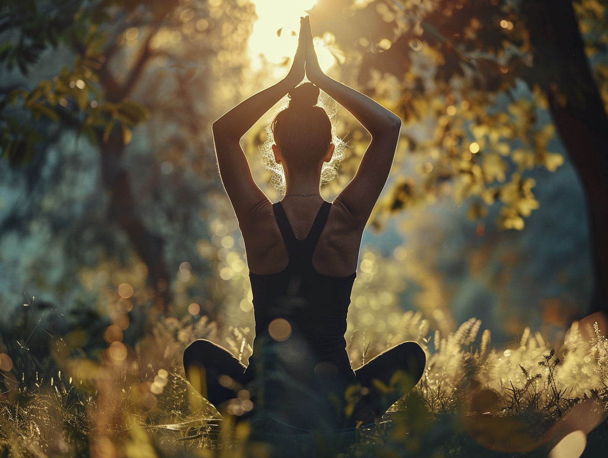 Йога клас з людьми різного віку